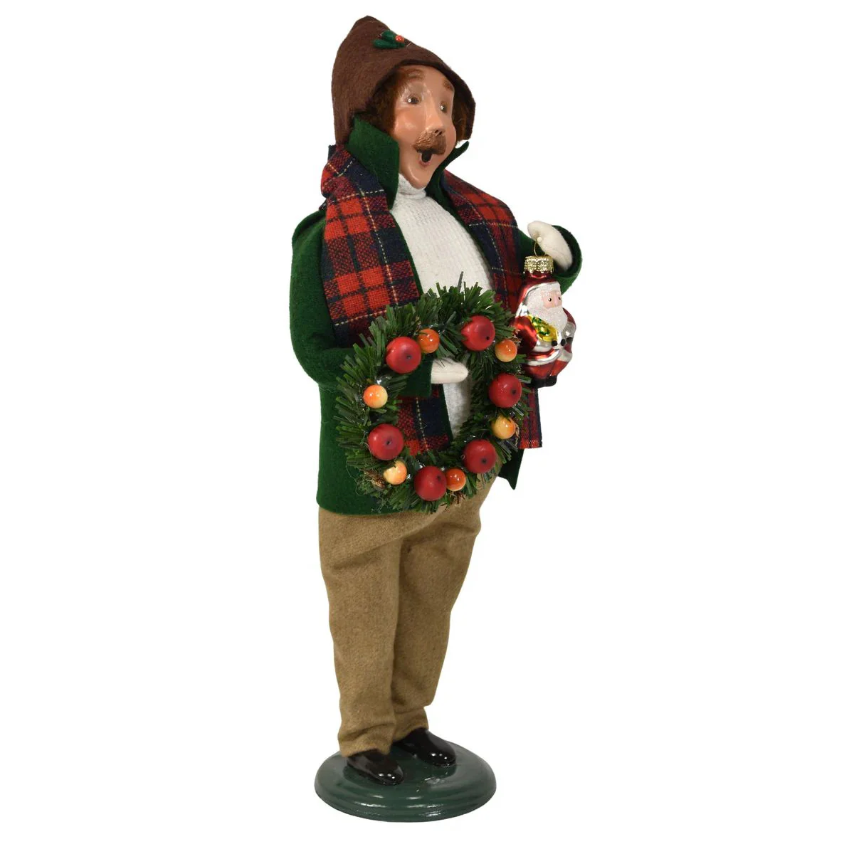 Ornament Family Man Caroler Figurine, 13" - Image 4