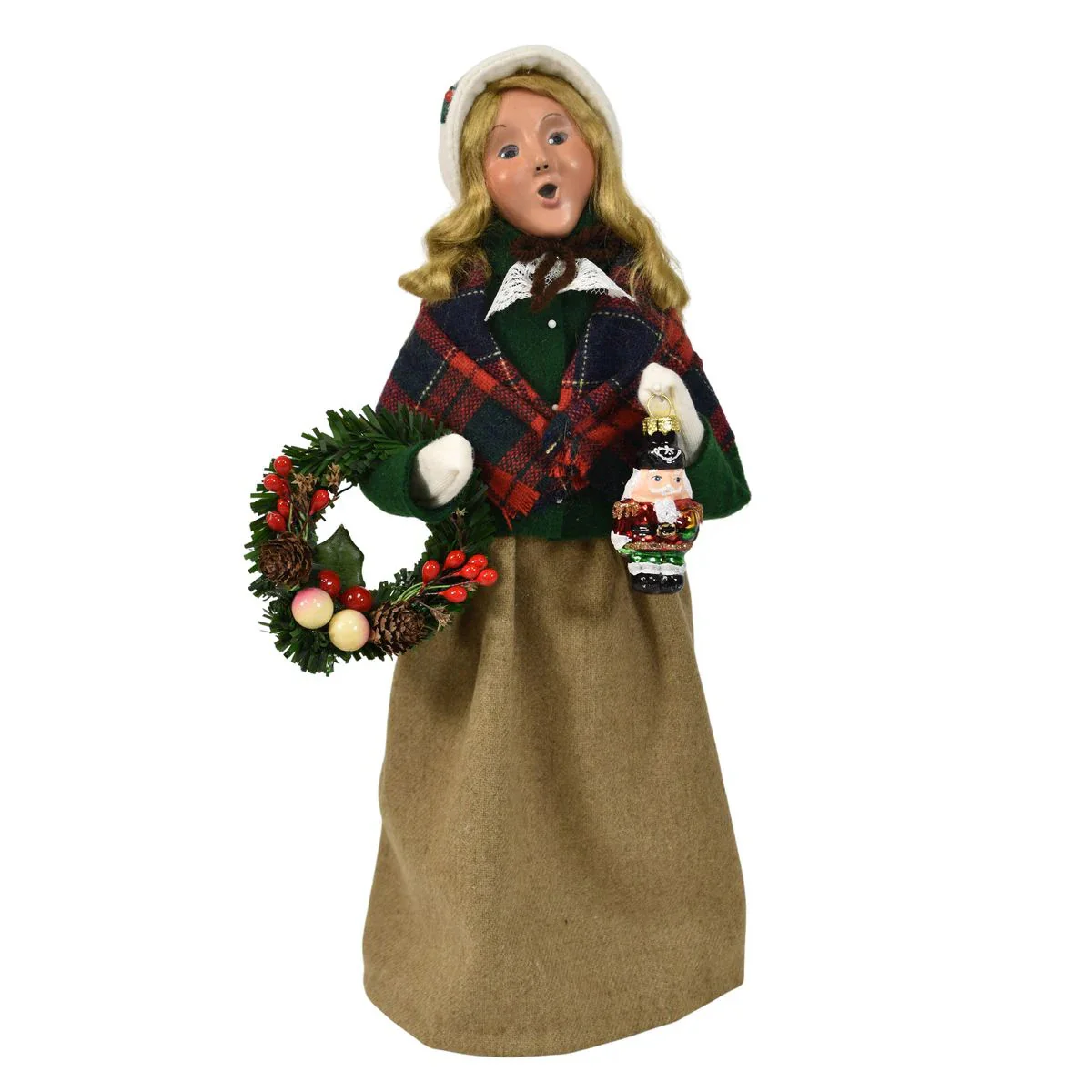 Ornament Family Woman Caroler Figurine, 13"