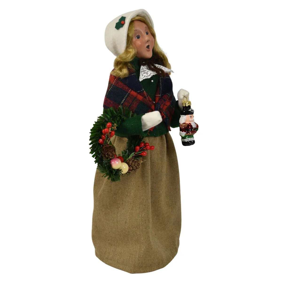 Ornament Family Woman Caroler Figurine, 13" - Image 4