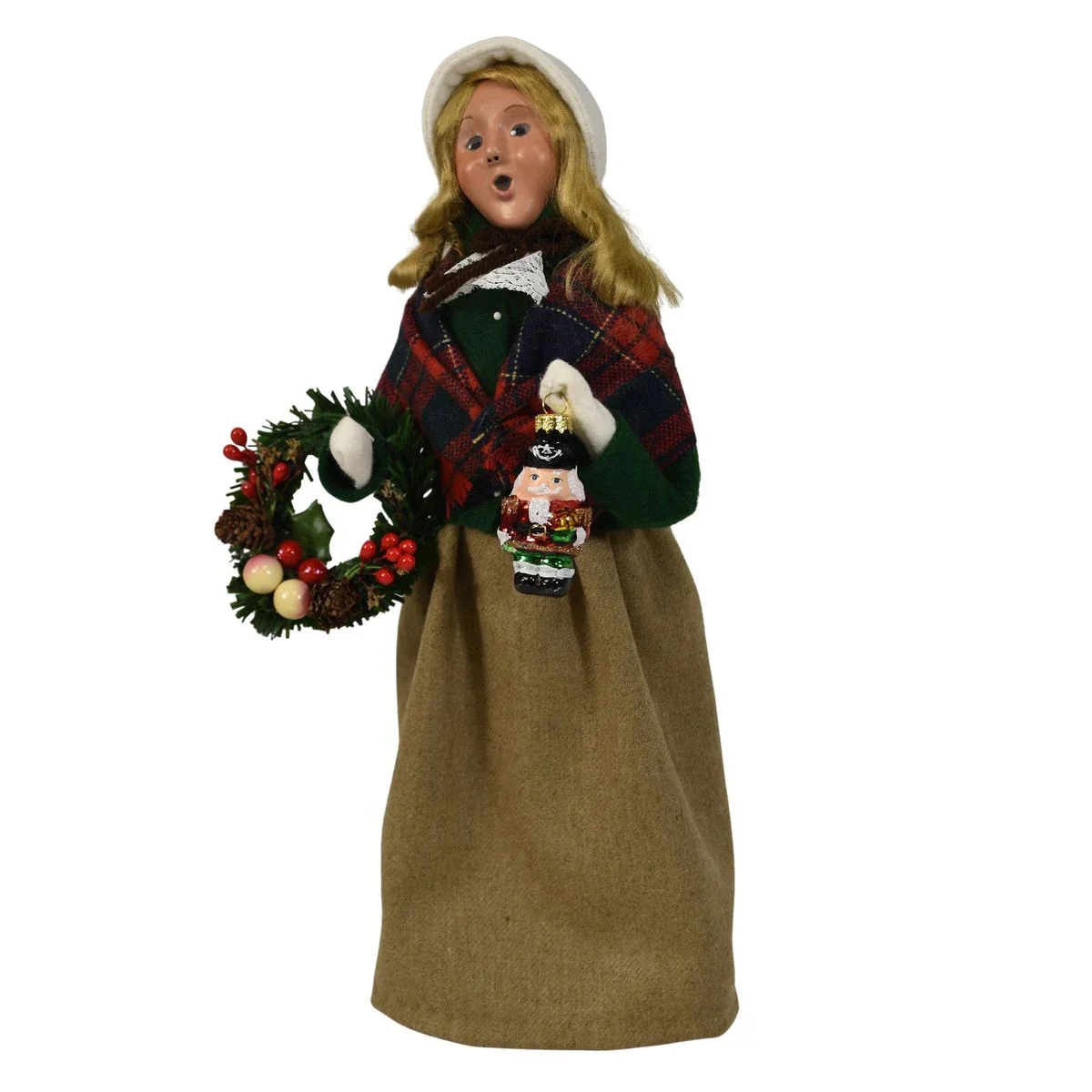 Ornament Family Woman Caroler Figurine, 13" - Image 5