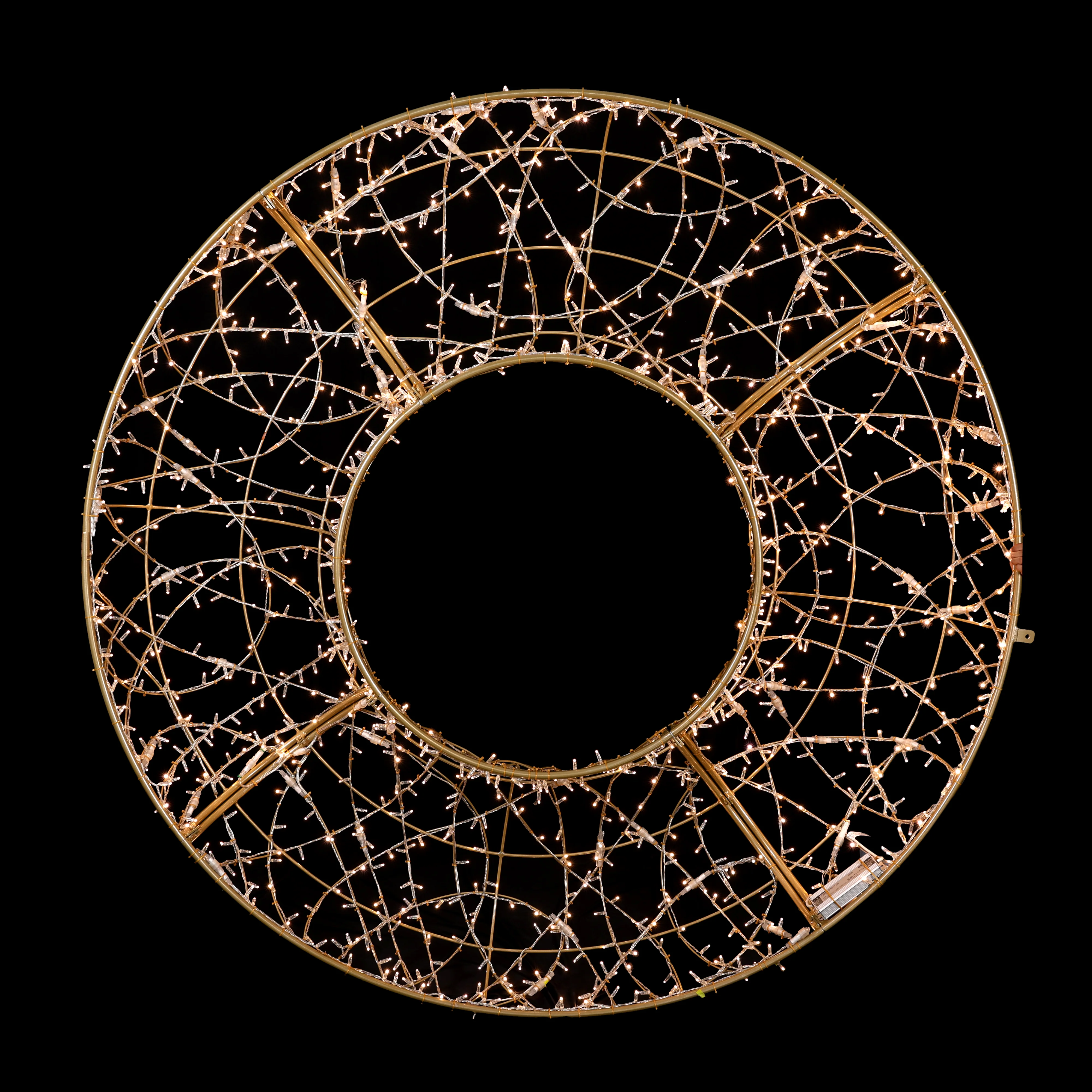 Giant Oro Wreath, LED Lit (Warm White), 8ft