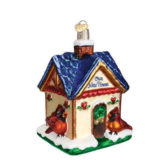 Our New Home Glass Ornament, 4.5" - Image 2