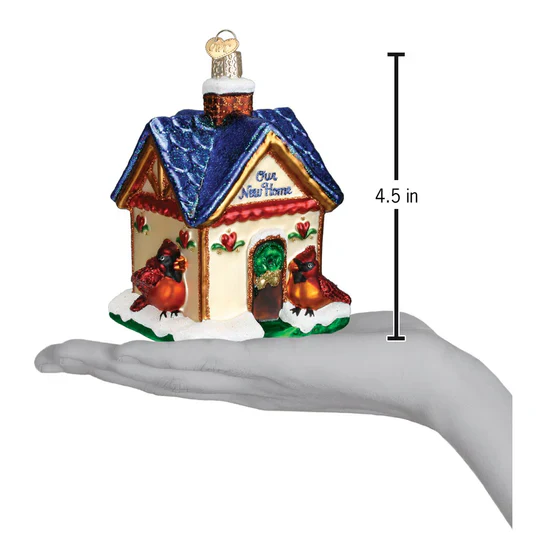 Our New Home Glass Ornament, 4.5" - Image 3