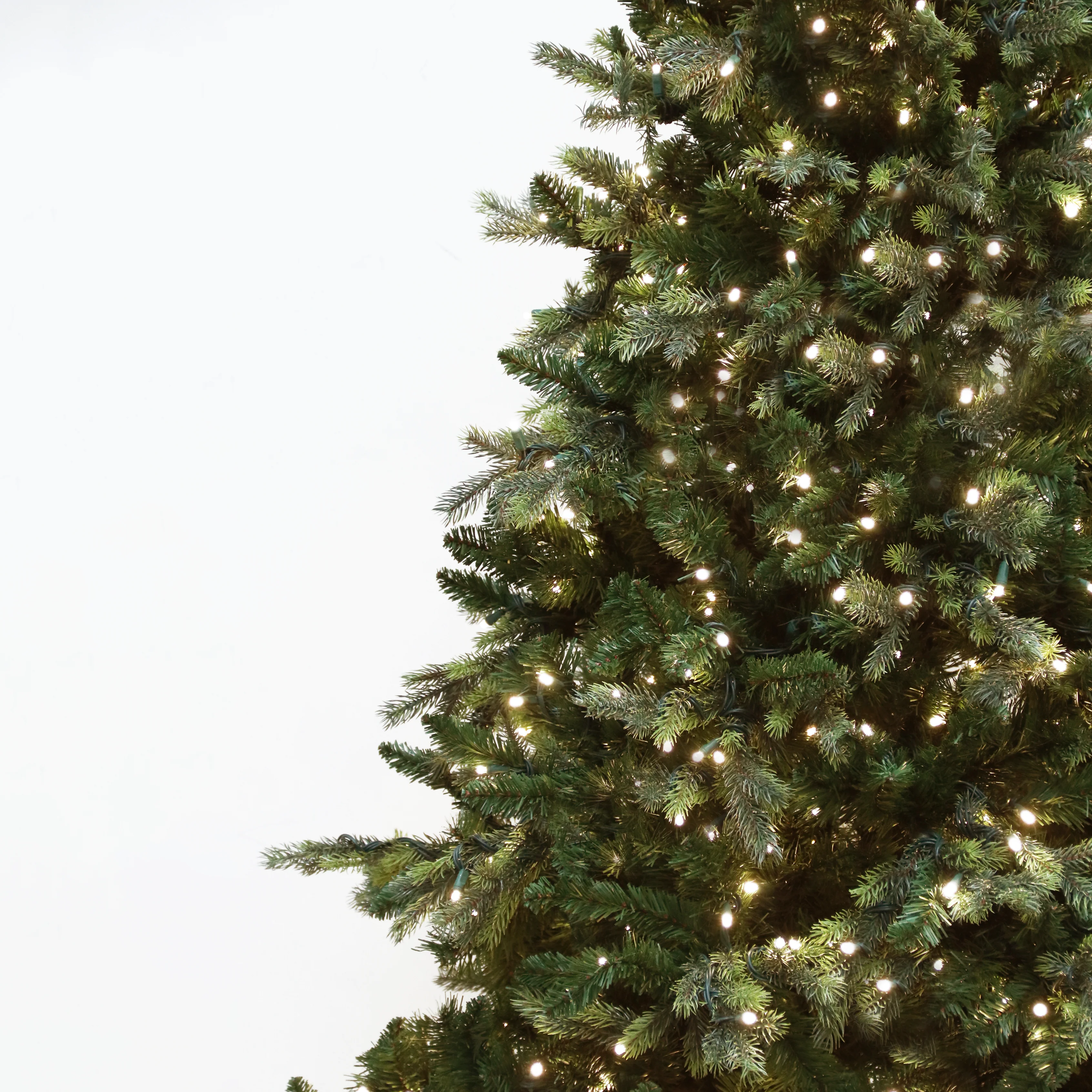 Hinged Artificial Christmas Tree, LED Lit, Warm White (3ft to 9ft) - Image 3