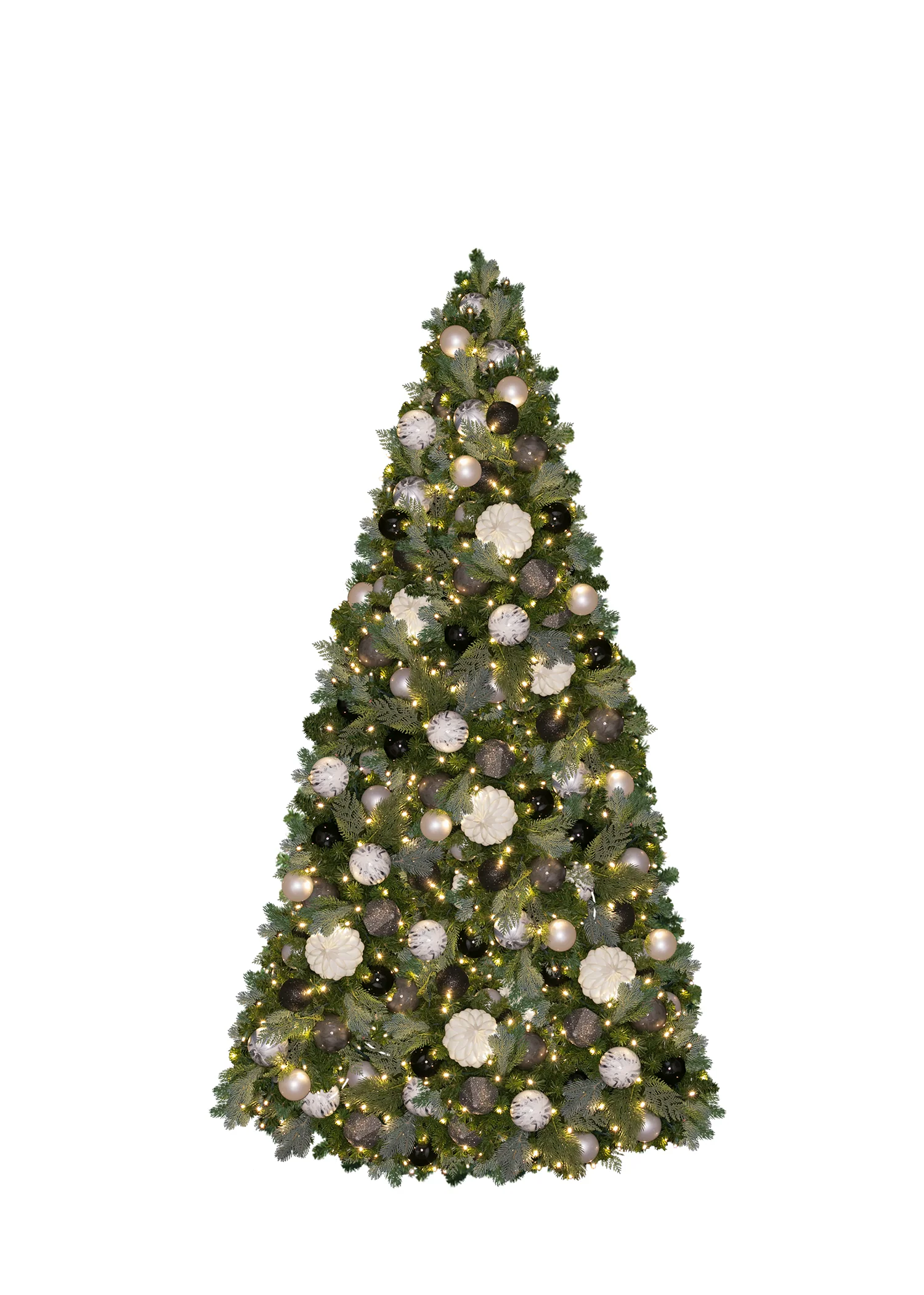 Hinged Artificial Christmas Tree, LED Lit, Warm White (3ft to 9ft) - Image 7