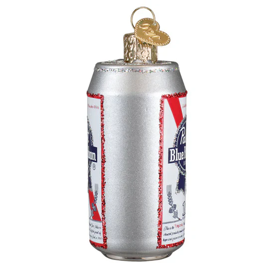 Pabst Blue Ribbon Beer Can Ornament, 3.25" - Image 3
