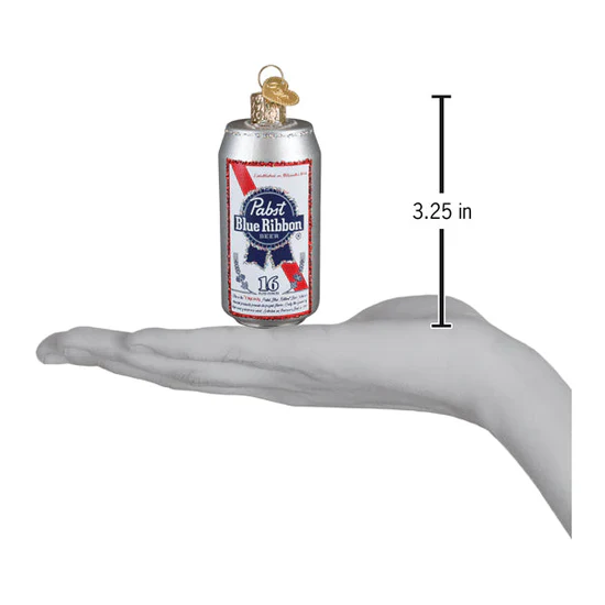 Pabst Blue Ribbon Beer Can Ornament, 3.25" - Image 5