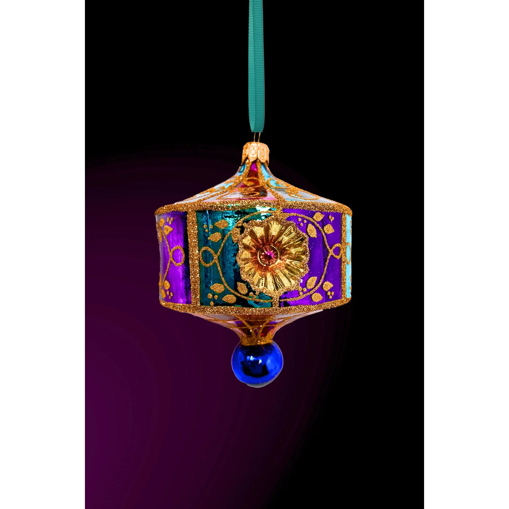 Palazzo Bellezza Glass Christmas Ornament, 4"