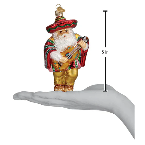 Papa Noel Ornament, 5" - Image 5