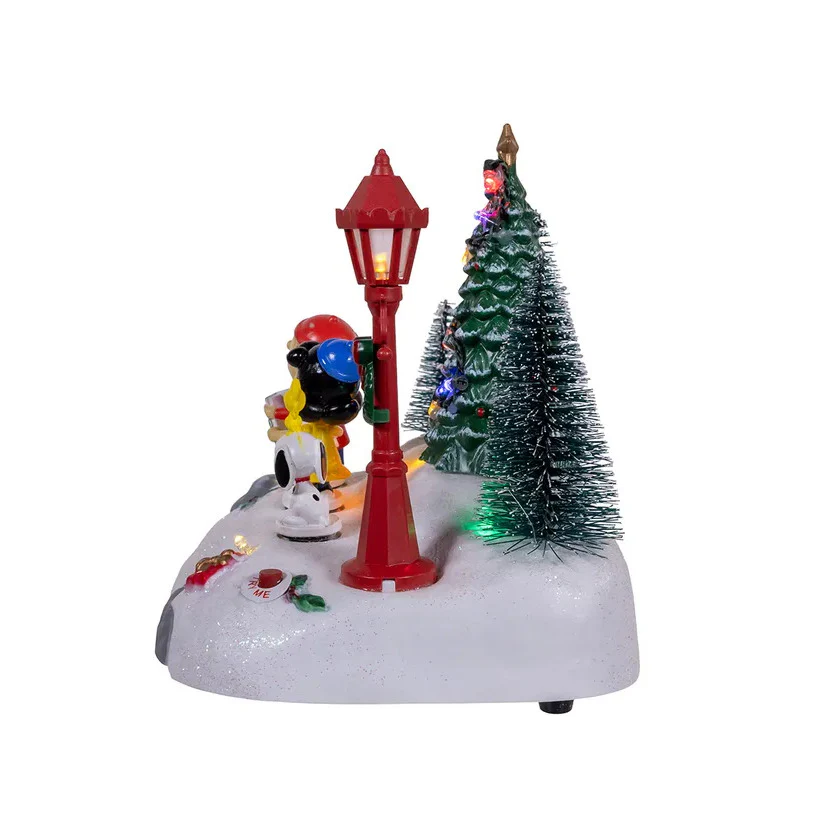 Peanuts© Lighted Animated Musical Caroling Choir Table Piece - Image 3