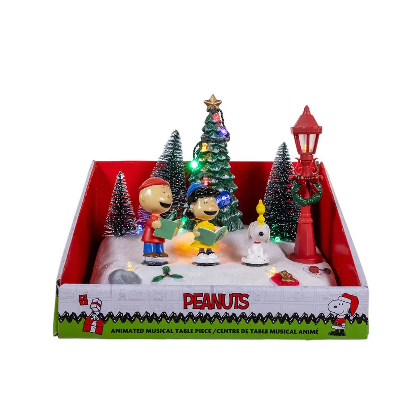 Peanuts© Lighted Animated Musical Caroling Choir Table Piece - Image 4