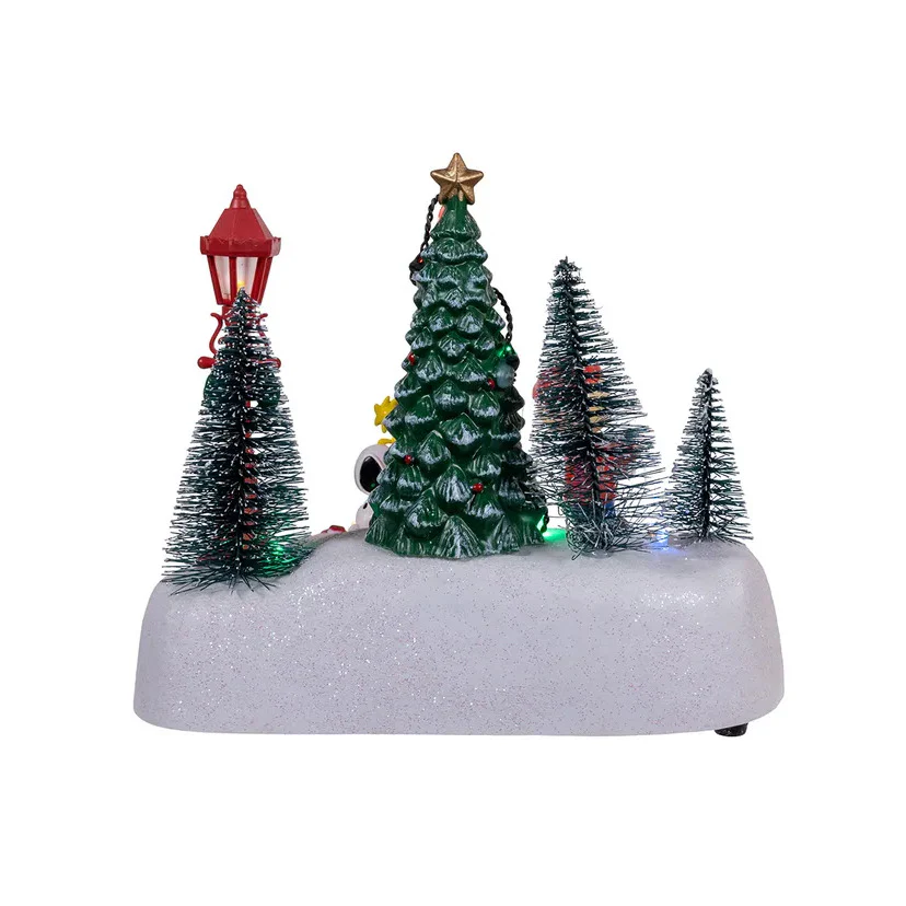 Peanuts© Lighted Animated Musical Caroling Choir Table Piece - Image 8