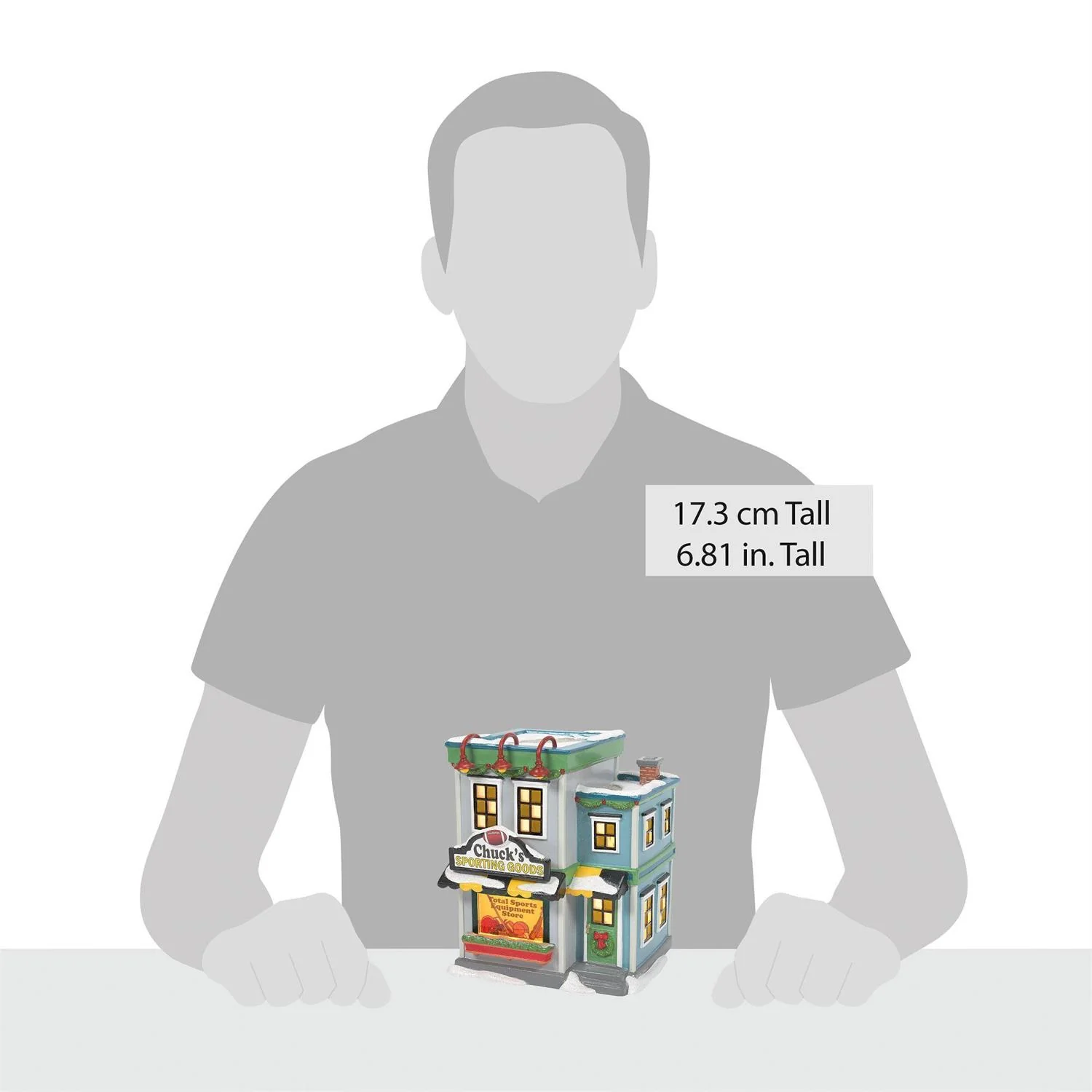 Peanuts Village - Chuck's Sporting Goods Figurine - Image 4