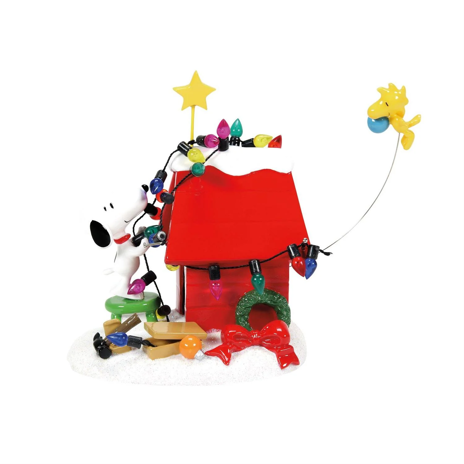 Peanuts Village - Getting Ready for Christmas Figurine