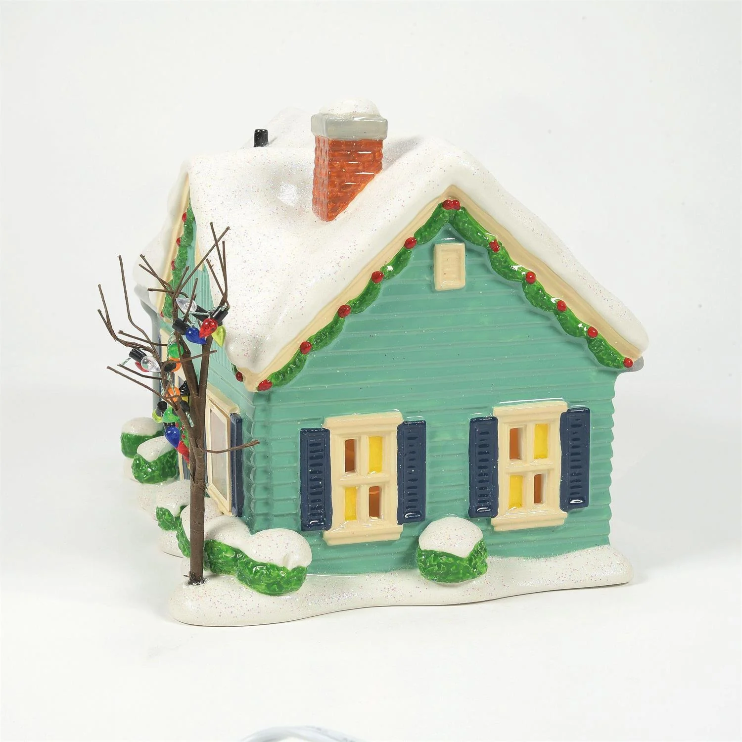 Peanuts Village - The Blue House On James Street Figurine - Image 3