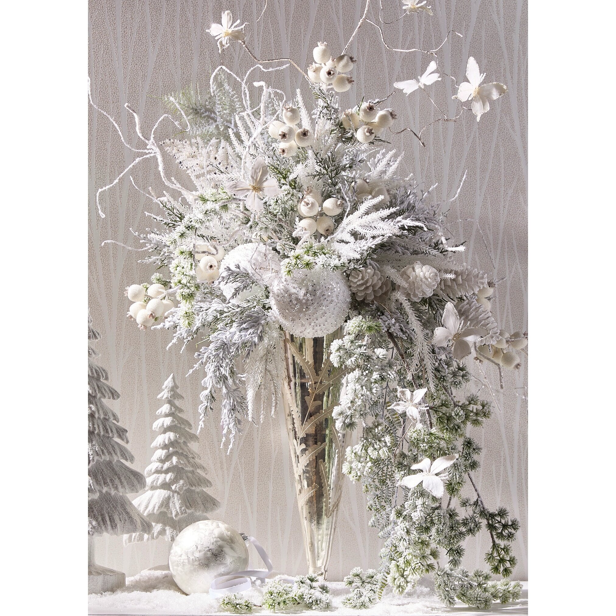 Pearl Ball Ornament, 5" - Image 2