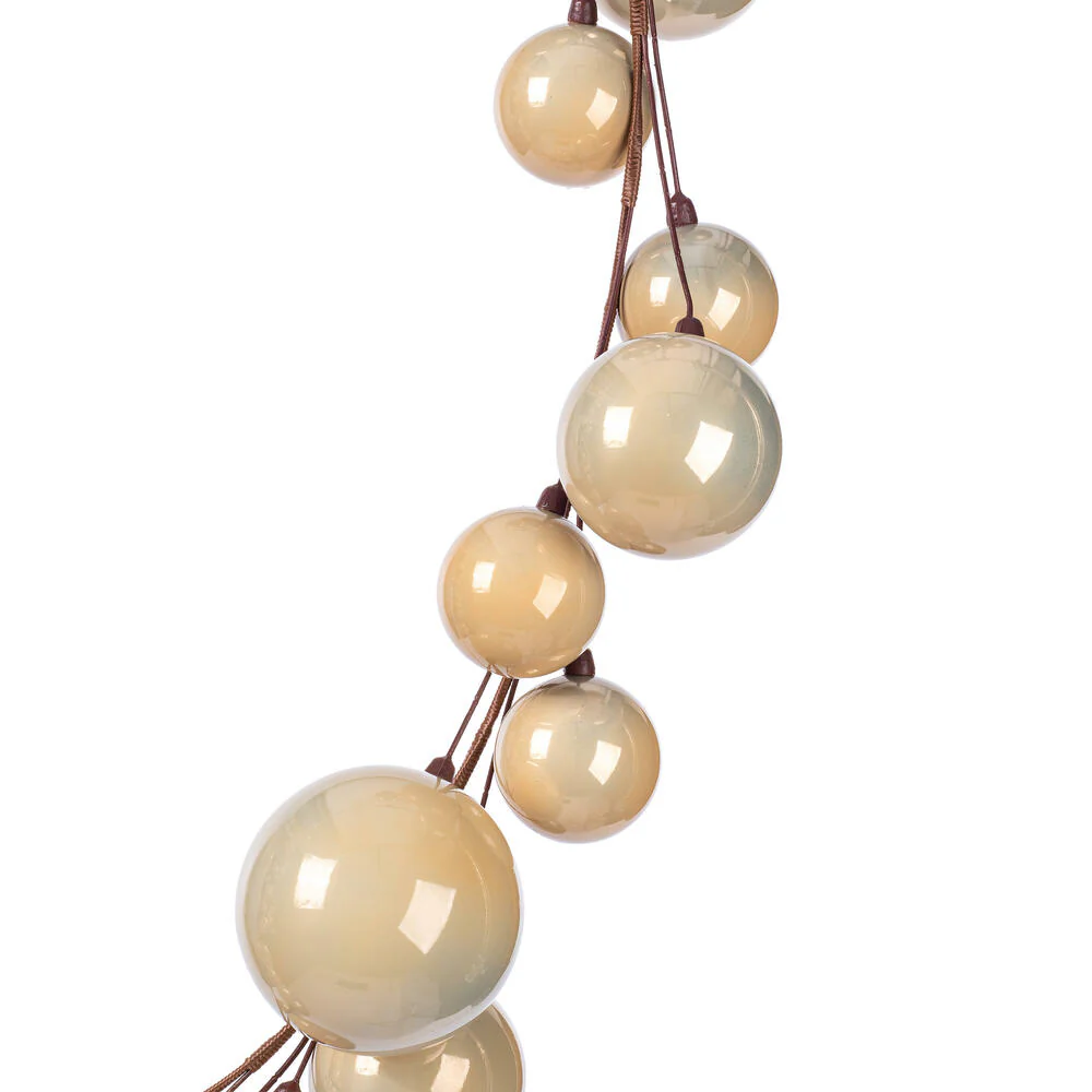 Pearl Branch Ball Wire Garland, 10' (Oat) - Image 4