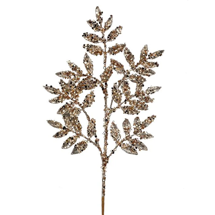 Pearl Sequin Ruscus Spray, 30"