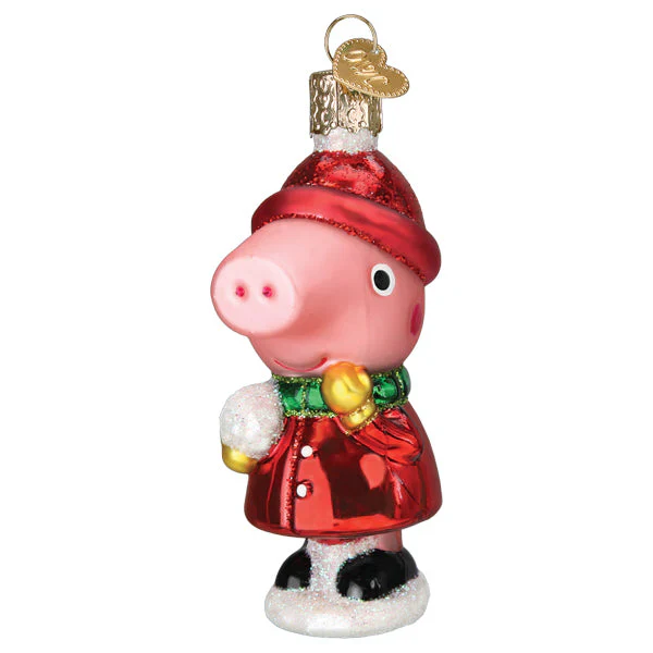 Peppa Pig with Snowball Ornament - Image 2