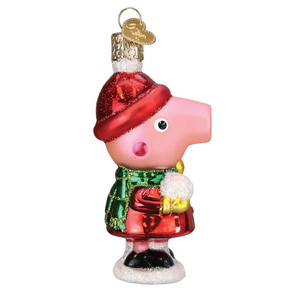 Peppa Pig with Snowball Ornament - Image 3