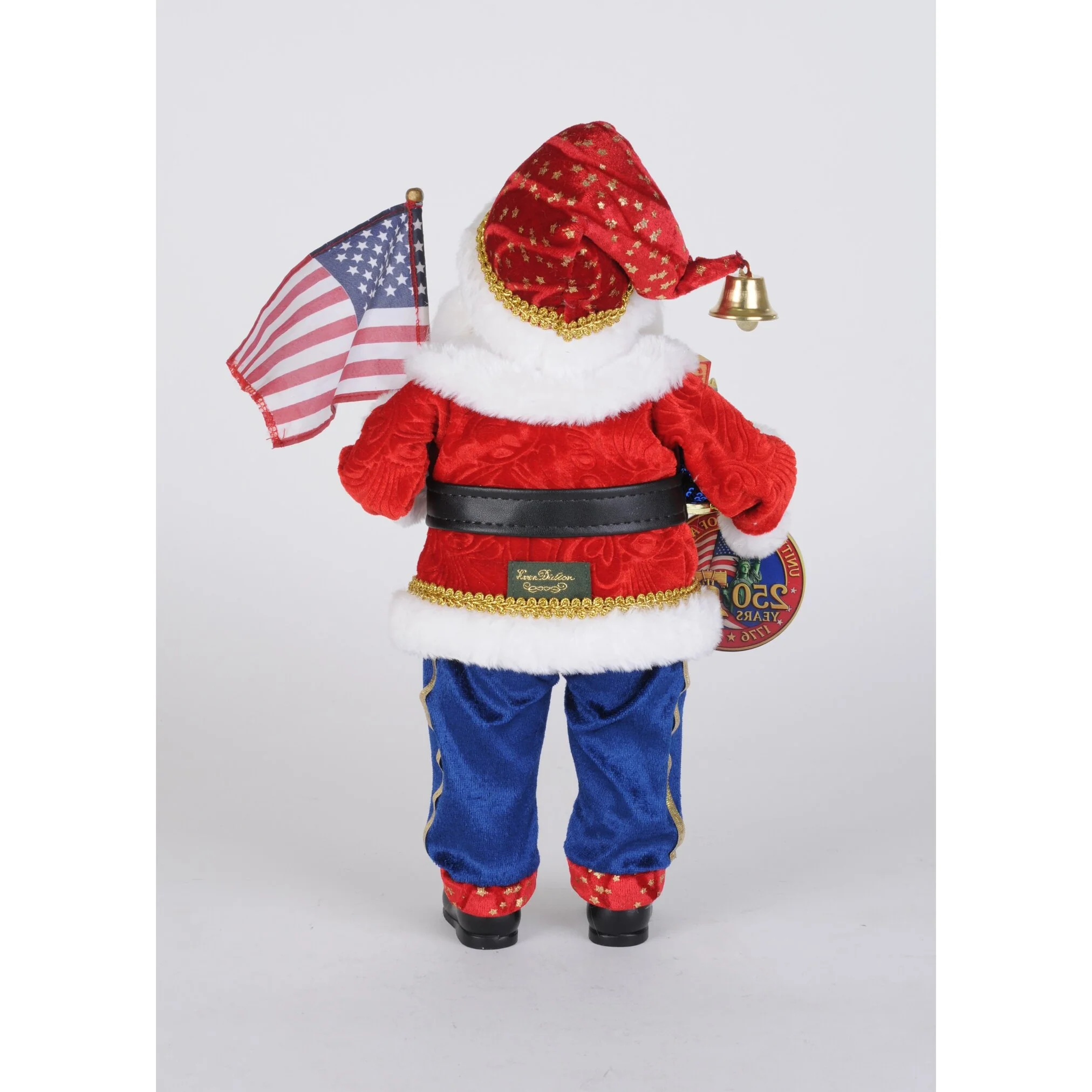 Stars & Stripes Santa Figurine, 16" - Image 2