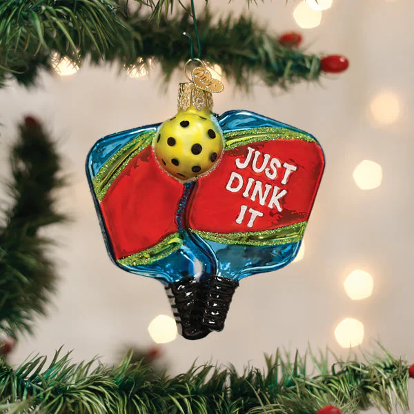 Pickleball Paddles Ornament, 3.75"