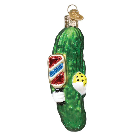 Pickleball Pickle Ornament, 3.75" - Image 3