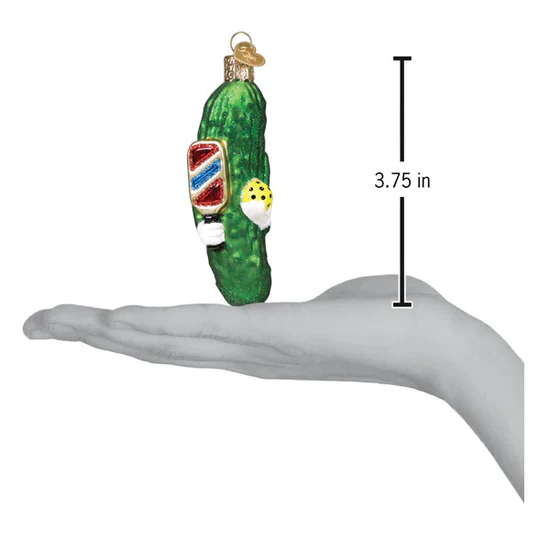 Pickleball Pickle Ornament, 3.75" - Image 5