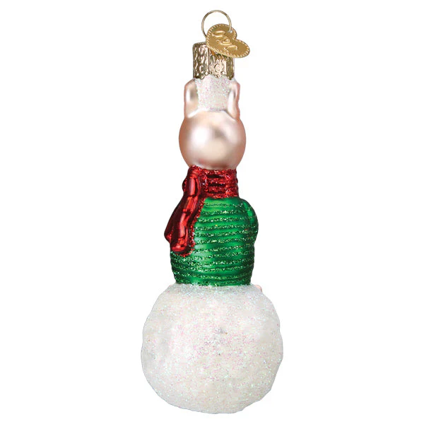 Piglet on Snowball Ornament - Image 4
