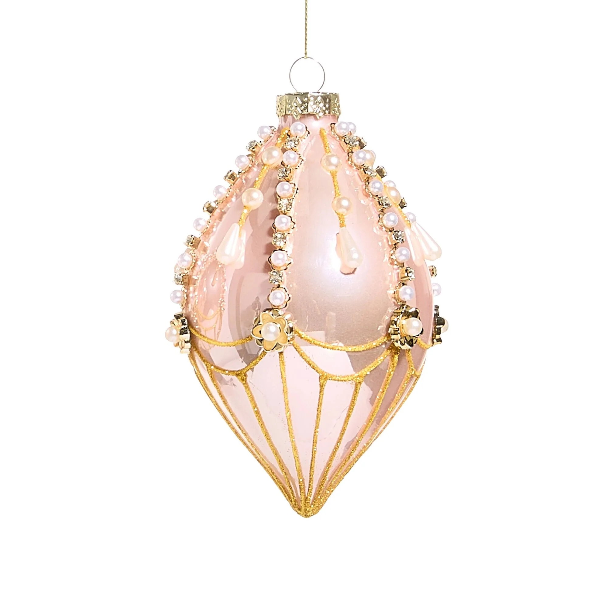 Pink And Pearl Fairground Ornament, 4.5" (2 styles - sold individually) - Image 4