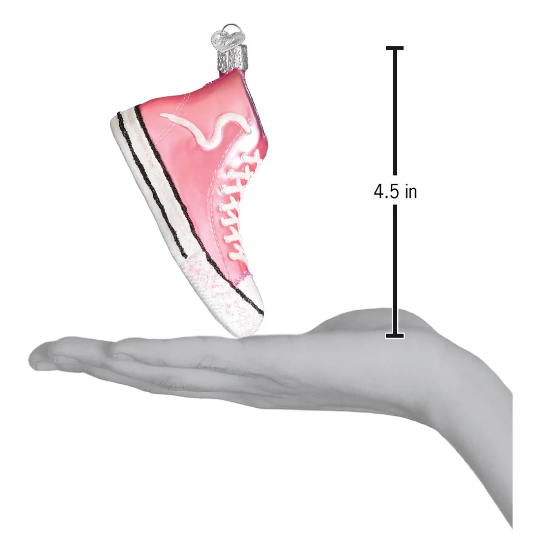 Pink High-Top Sneaker Ornament - Image 5