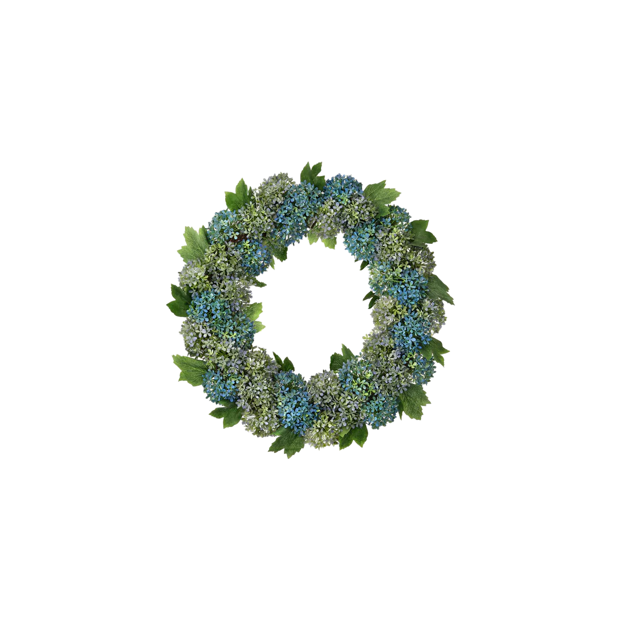 Pl. Snowball Hydrangea Wreath 20" - Image 2