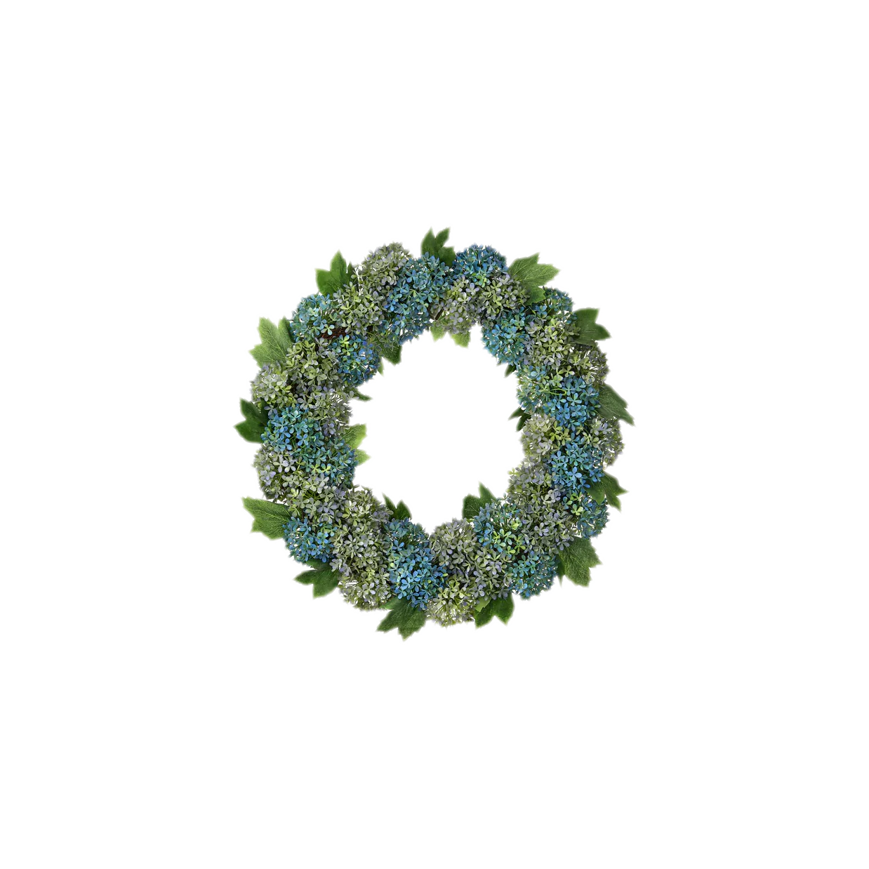 Pl. Snowball Hydrangea Wreath 20" - Image 3