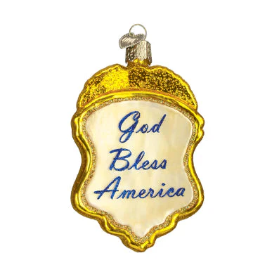 Police Badge Glass Ornament - Image 3