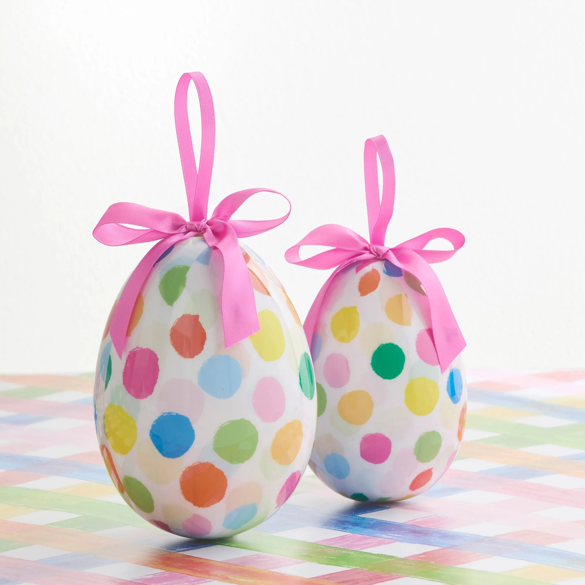 Polka Dot Confetti Egg Ornament, 4.5" - Image 2