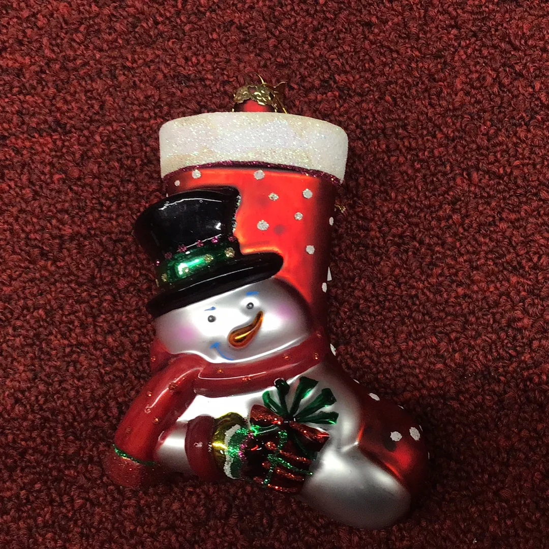 Polka Dot Stocking Ornament - Image 3