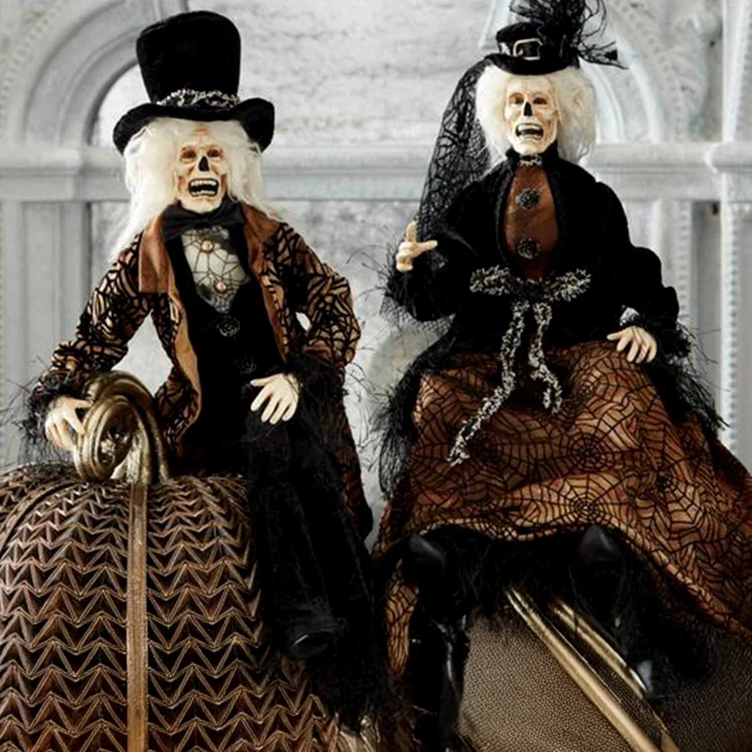 Posable Sitting Halloween Zombies (Set of 2) - Image 2