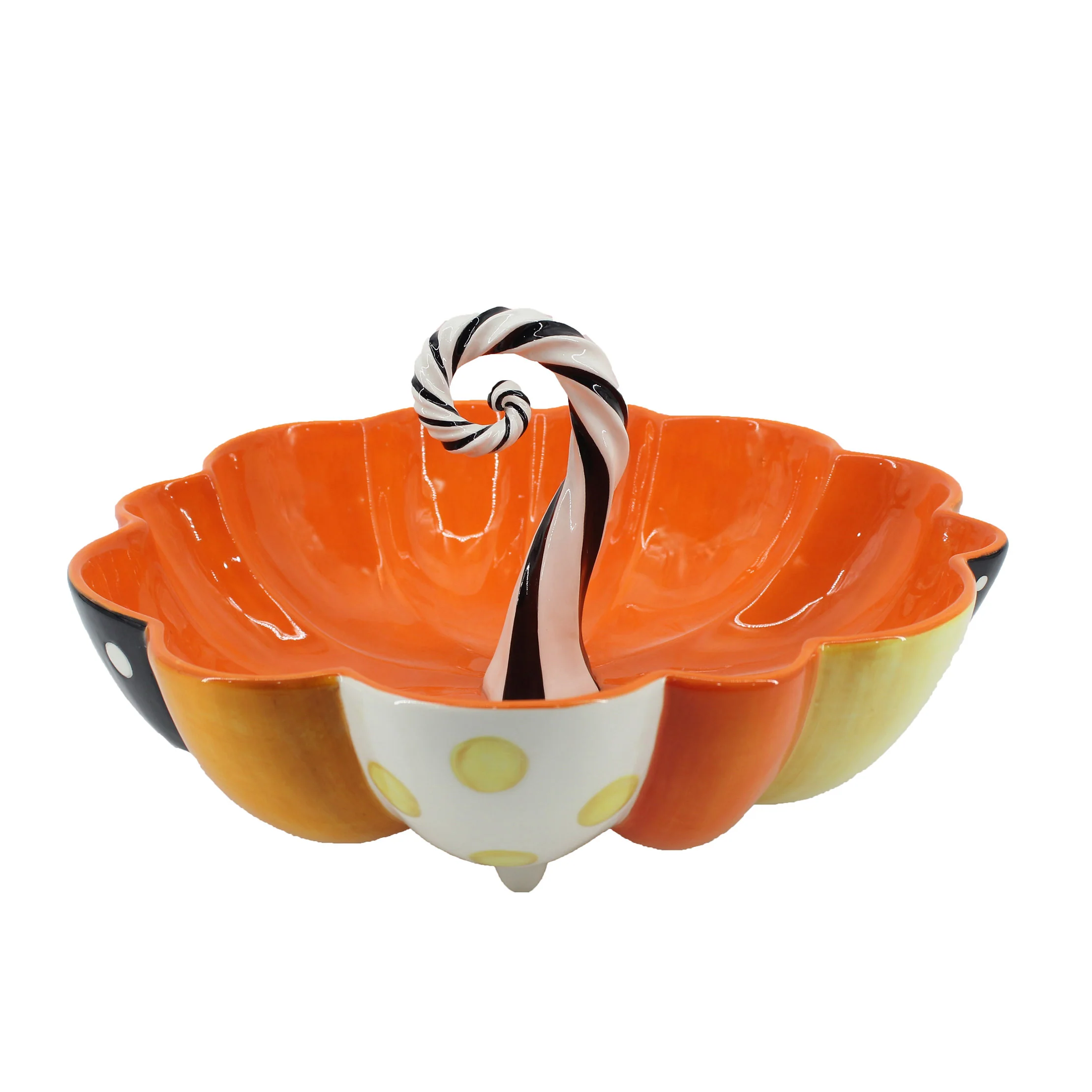 Ceramic Pumpkin Serving Bowl, 13"
