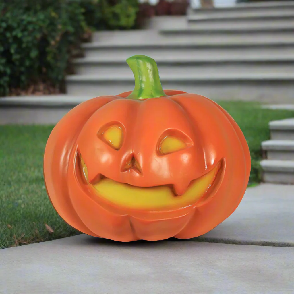 Large Fiberglass Pumpkin Figure, 16"