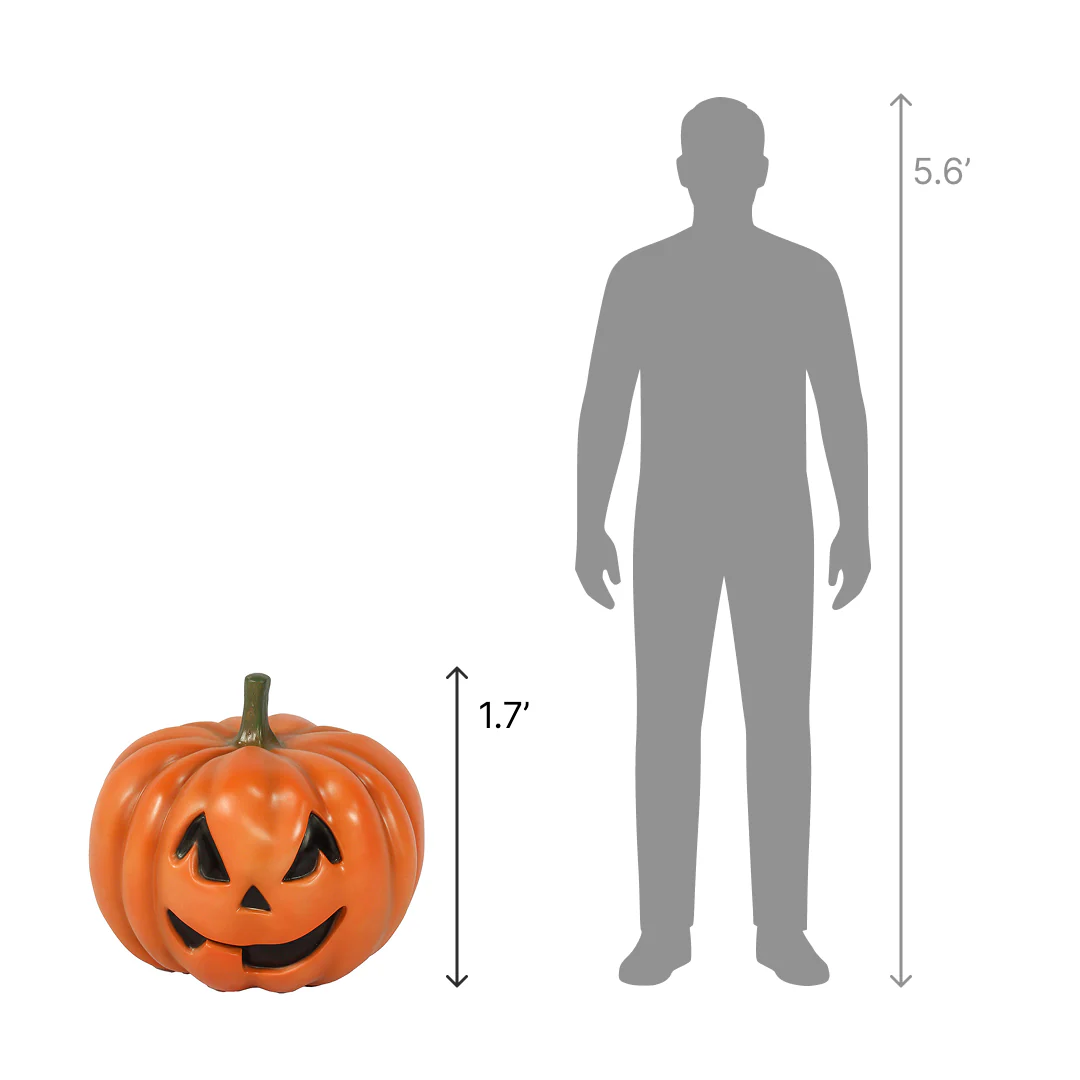 Huge Fiberglass Pumpkin Figure, 20" - Image 2