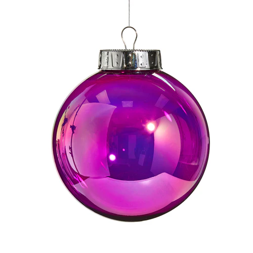 Purple Seamless Iridescent Ball Ornament, 8"
