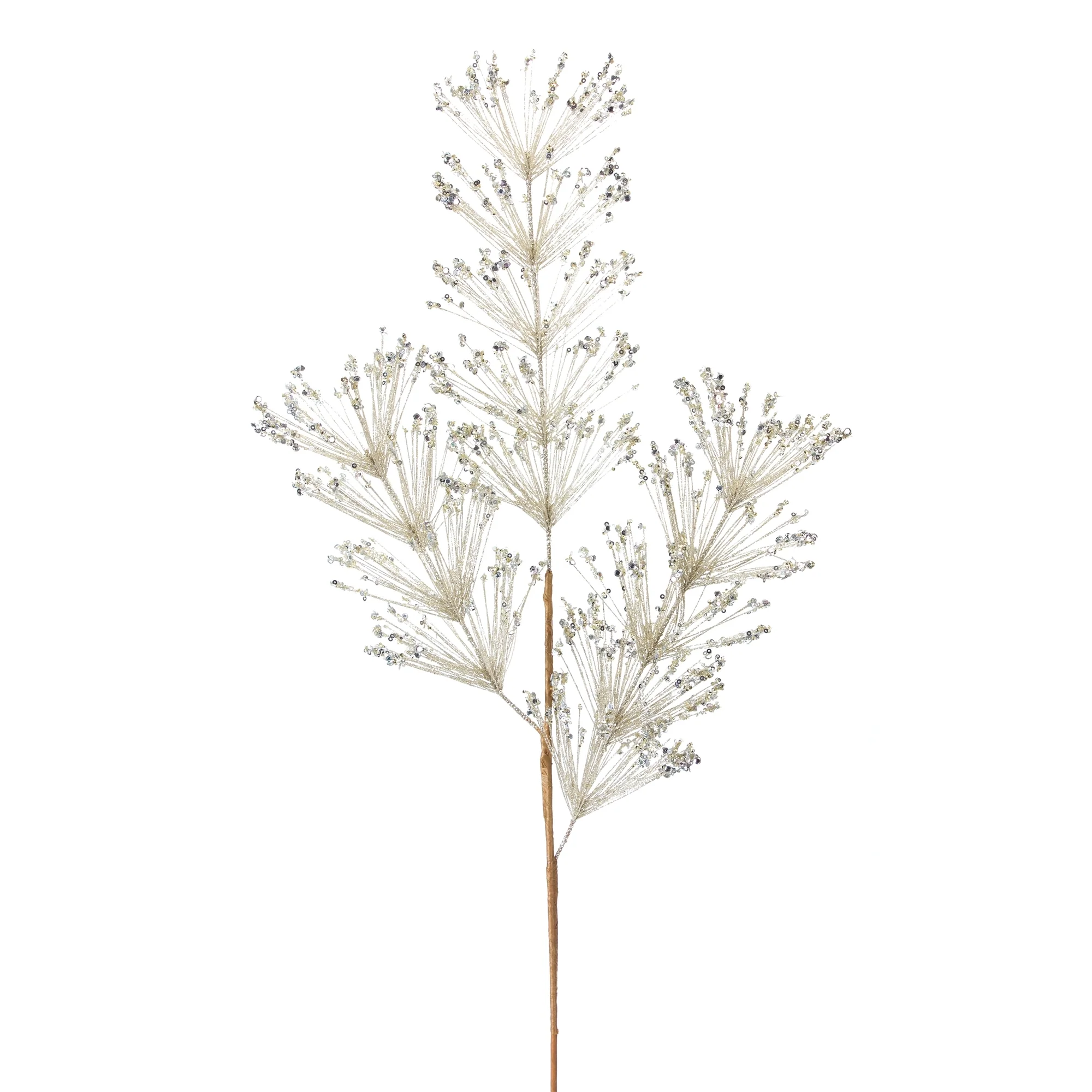 PVC Pine And Sequin Spray, 33.25"