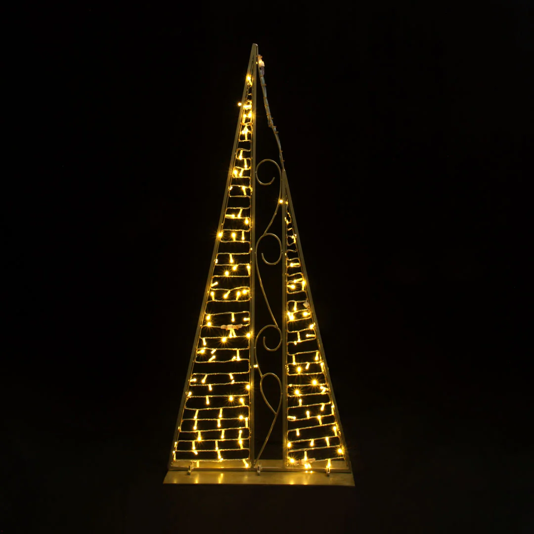 Large Pyramid Tree, LED Lit, 6ft/8ft