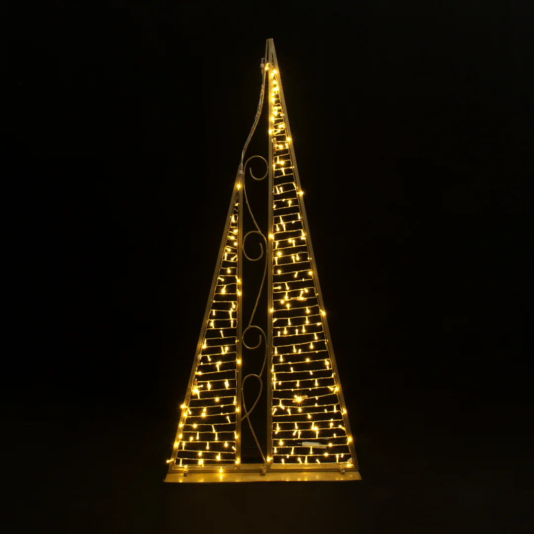 Large Pyramid Tree, LED Lit, 6ft/8ft - Image 2