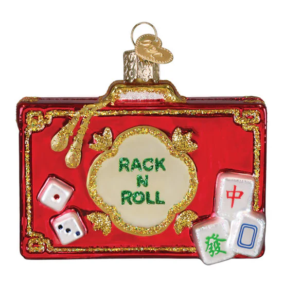 Rack N Roll Mahjong Ornament, 3.25" - Image 2