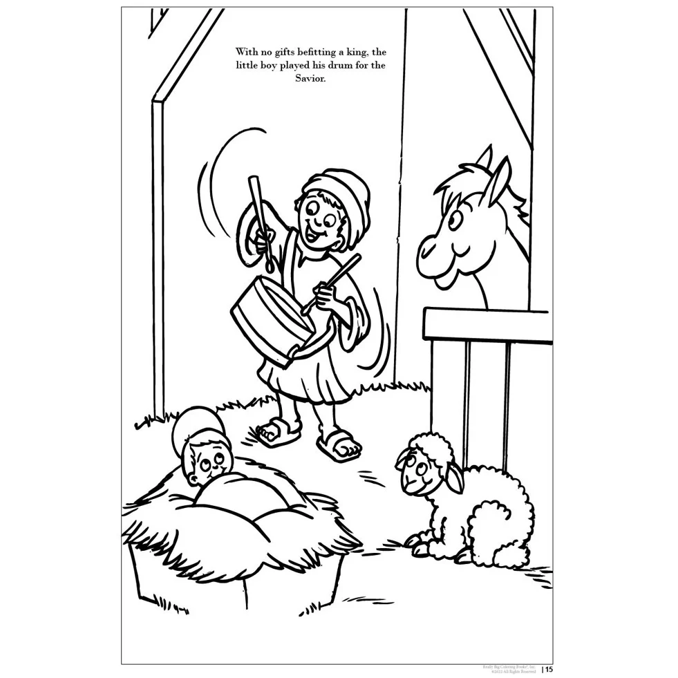 Real Story of Christmas Coloring Book - Image 5