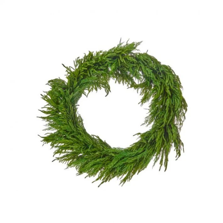 Real Touch Cedar/Norfolk Pine Wreath, 42"