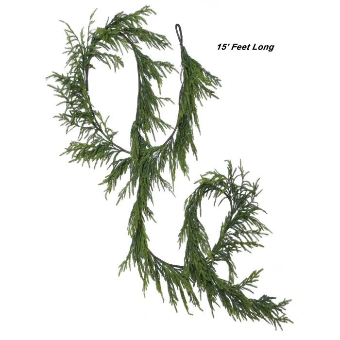Real Touch Norfolk Pine Garland, 180"