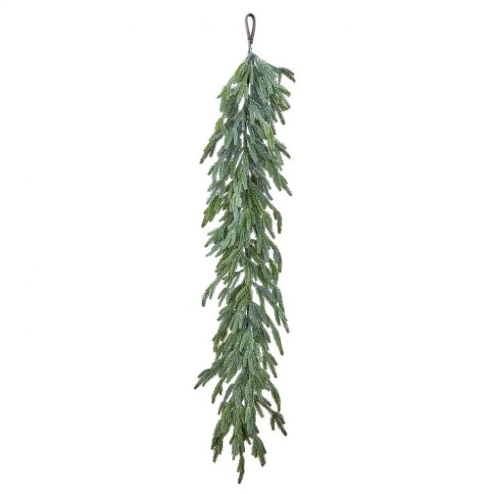 Real Touch Winter Mini Fir Garland, 60" (Blue/Green)