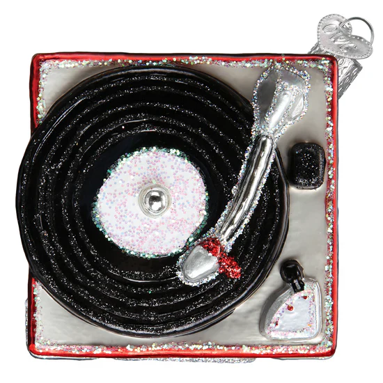 Record Player Ornament, 4.5" - Image 2